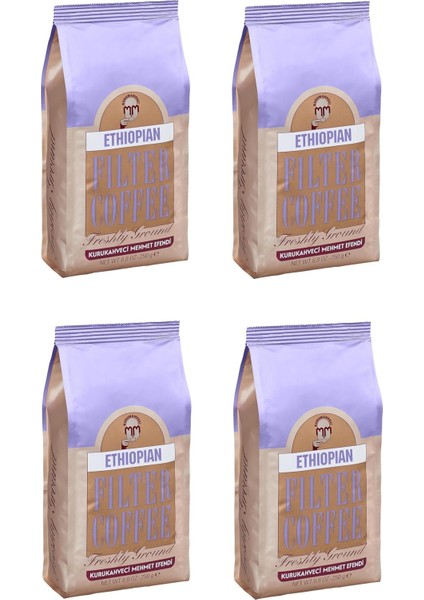 Ethiopian Filtre Kahve Öğütülmüş 250 gr x 4 Adet