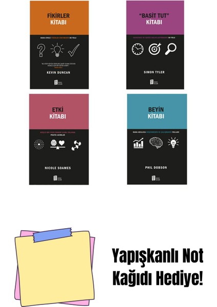Pratik Başarı Dizisi (4 Kitap Set) + Yapışkanlı Not Kağıdı