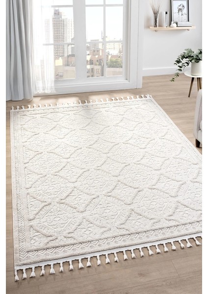 Bukleli Dokuma Halı Oturma Odası Salon Halısı