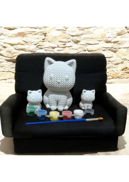 Kedi Figürü Boyama Seti