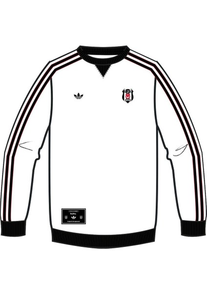 Erkek Beyaz Sweatshirt Bjk Icon Swt JM4911