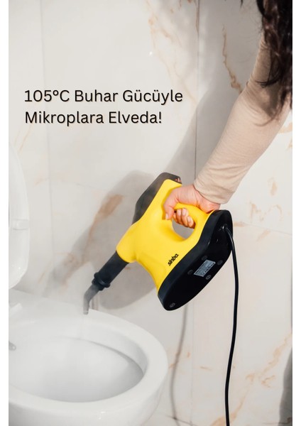 SSC-6424 9 In1 Çok Fonksiyonlu El Tipi Basınçlı Buharlı Temizlik Makinesi-Kesintisiz Buhar Özellikli