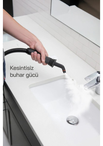 SSC-6424 9 In1 Çok Fonksiyonlu El Tipi Basınçlı Buharlı Temizlik Makinesi-Kesintisiz Buhar Özellikli