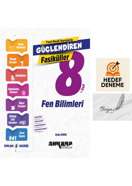 Ankara 8.sınıf Fen Bilimleri Güçlendiren Fasiküller Hedef Deneme