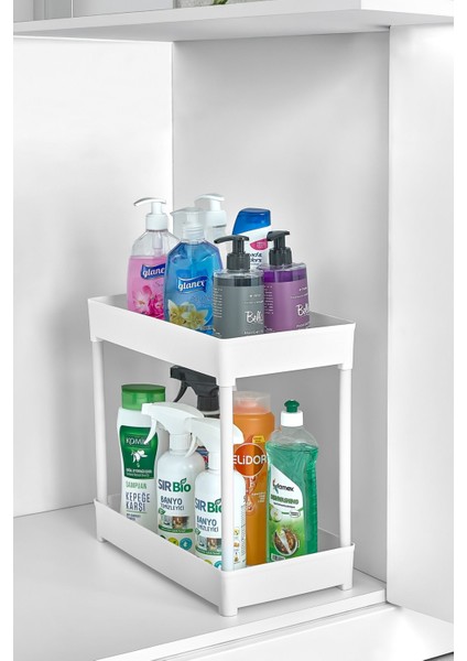 2 Katlı Dikdörtgen Mutfak Rafı Ünitesi Mutfak Düzenleyici fiyatları