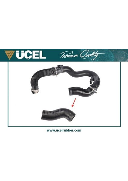 UCEL-35940 - Turbo Hortumu Plastik Boru Hariç Ok Ile Gösterilen Küçük Hortum Doblo Pratıco