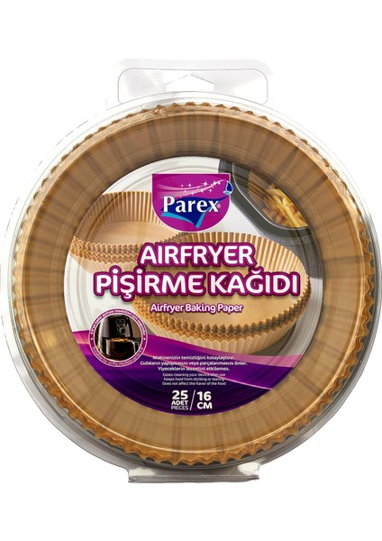 Airfryer Pişirme Kağıdı 25'li