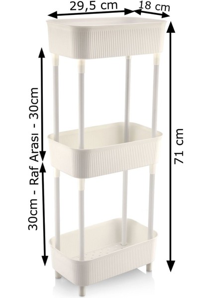 180 x 66 x 30 3 Katlı Banyo Rafı Banyo Düzenleyici 300 x 180 Kapaksız Plastik Çekmecesiz Beyaz Açık modelleri