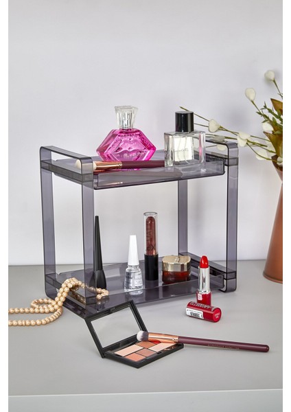 2 Katlı Makyaj Organizeri Banyo Düzenleyici Rafı Stand fiyatları