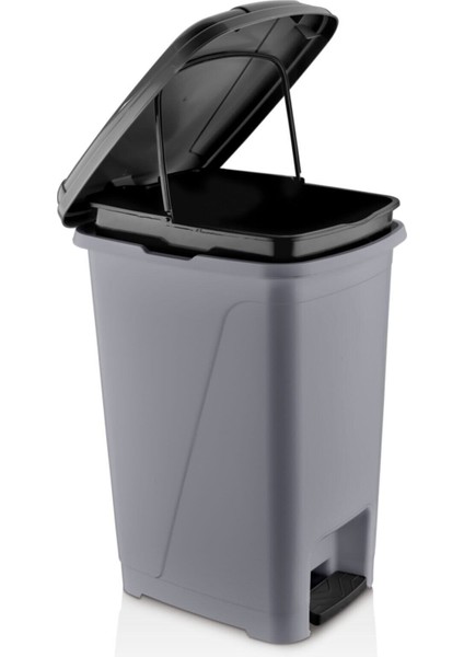 Iç Kovalı Pedallı Çöp Kovası 40 Litre Metalik