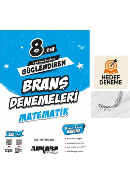 Ankara 8.sınıf Matematik Güçlendiren Branş Denemeleri Hedef Deneme