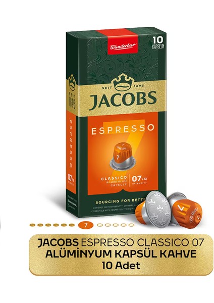 Espresso 7 Classico Nespresso Uyumlu Kapsül Kahve 10 Kapsül fiyatları