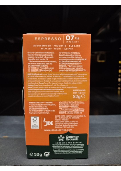 Espresso 7 Classico Nespresso Uyumlu Kapsül Kahve 10 Kapsül fırsatları