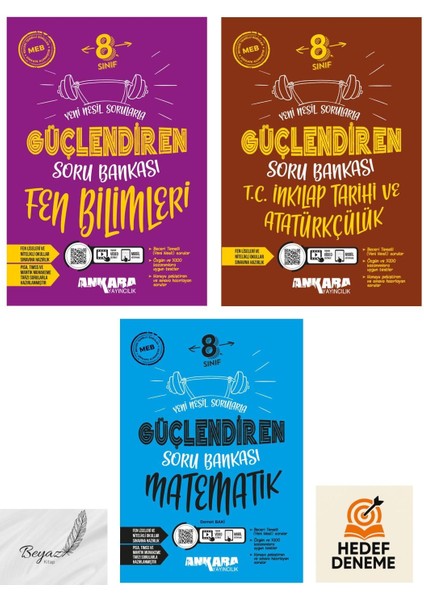Ankara 8.sınıf Güçlendiren Fen Bilimleri Inkılap Matematik Soru Bankası Hedef Deneme