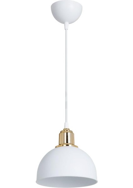 Haus Mini Yarım Küre Gold Kukalı Abs Beyaz Sarkıt Küçük Alanlara Uygun Mutfak Koridor Avize fırsatları