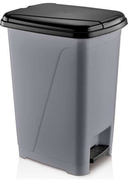 Iç Kovalı Pedallı Çöp Kovası 40 Litre Metalik