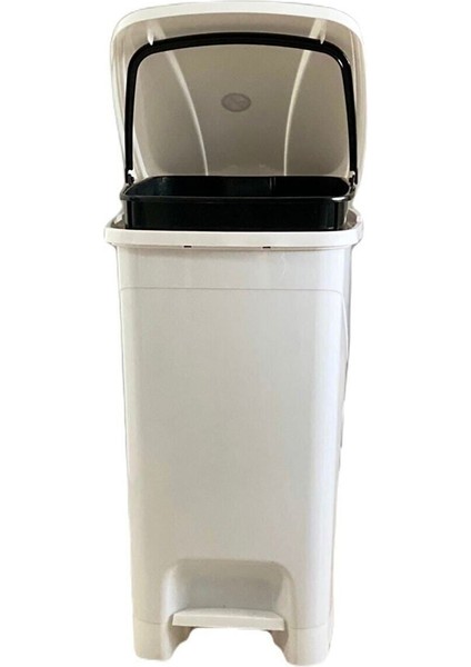 Beyaz Iç Kovalı Pedallı Çöp Kovası 15 Litre, Şık ve Pratik Temizlik Arkadaşı fiyatları