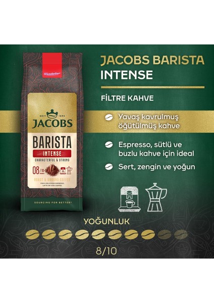 Barista Intense Filtre Kahve Öğütülmüş 200 gr x 4 Adet modelleri