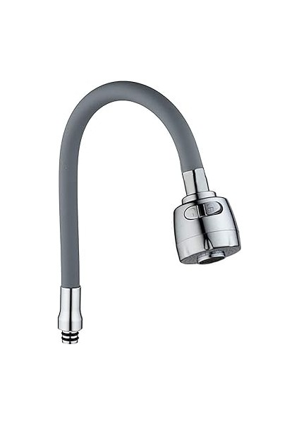 Esnek Spiral Başlıklı Renkli Mutfak Bataryası Başlığı– 360° Döner Musluk Başlığı Ucu (Siyah - Kırmızı- Gri - Beyaz - Mavi)