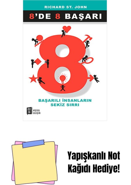 8'de 8 Başarı + Yapışkanlı Not Kağıdı