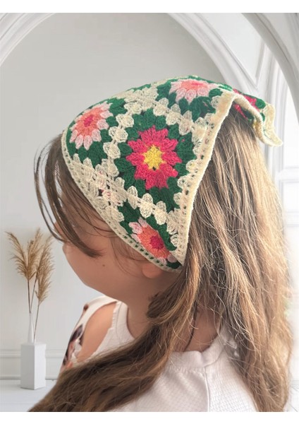 Makine Örgüsü Saç Bandana