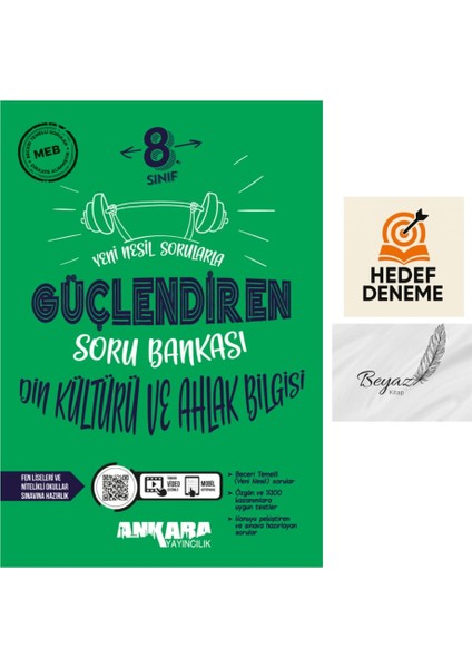 Ankara 8.sınıf Güçlendiren Din Kültürü ve Ahlak Bilgisi Soru Bankası Hedef Deneme