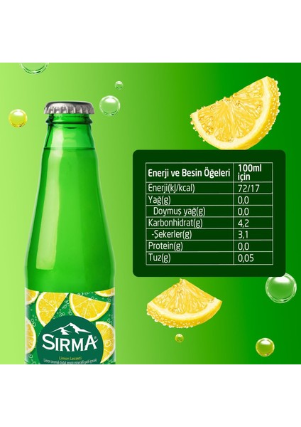 C Vitaminli Limon Aromalı Doğal Maden Suyu 200 ml x 24 Adet fırsatları