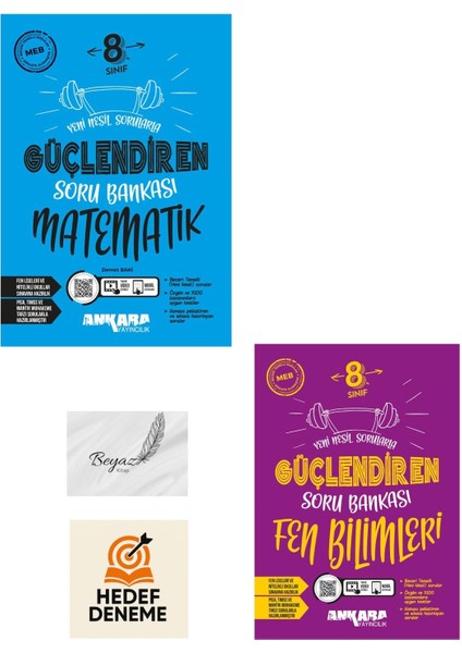 Ankara 8.sınıf Güçlendiren Matematik Fen Bilimleri Soru Bankası Hedef Deneme