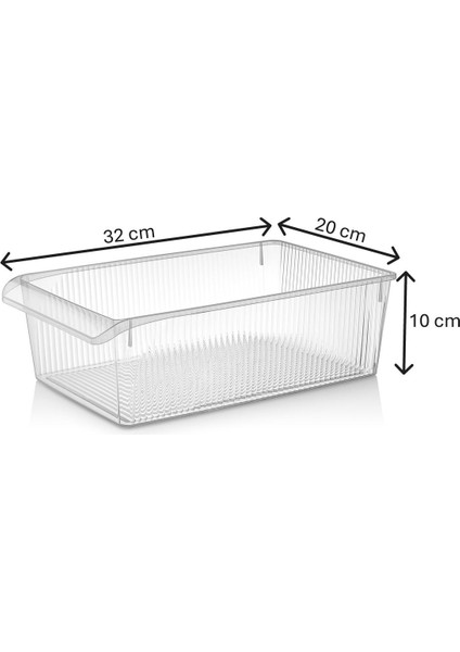6'lı 3 Boy Buzdolabı Düzenleyici 8 Litre 6 Litre 4 Litre fırsatları