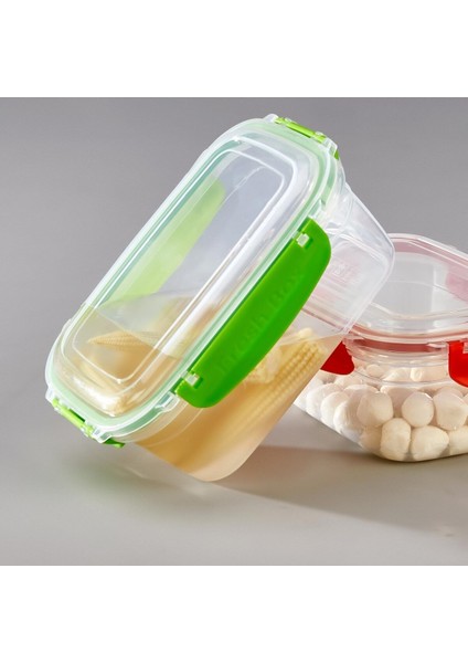 6 Adet Slikonlu Sızdırmaz Hava Almaz Kilitli Kapak Saklama Kabı Kahvaltılık Seti 700 ml modelleri