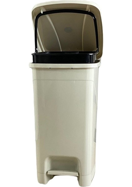 Bej Iç Kovalı Pedallı Çöp Kovası 25 Litre, Şık ve Kullanışlı Temizleme Çözümü fiyatları