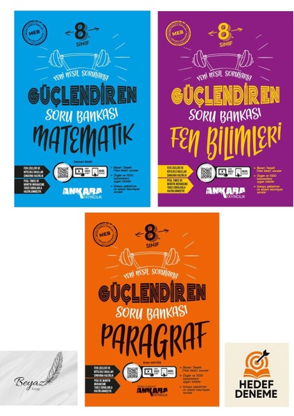 Ankara 8.sınıf Güçlendiren Matematik Fen Paragraf Soru Bankası Hedef Deneme