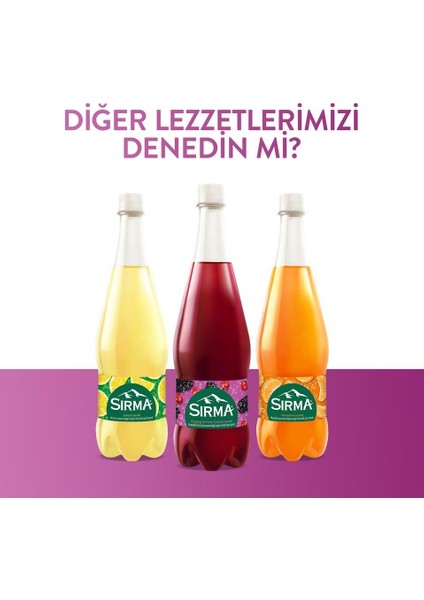 B Vitaminli Karadut & Frenk Üzümü Aromalı Doğal Maden Suyu 1 Lt x 6 Adet