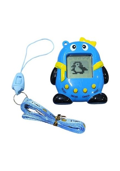 5x6 cm Nostaljik Sanal Bebek Penguen Figürlü Özel Kordonlu Oyuncak Mavi fiyatları