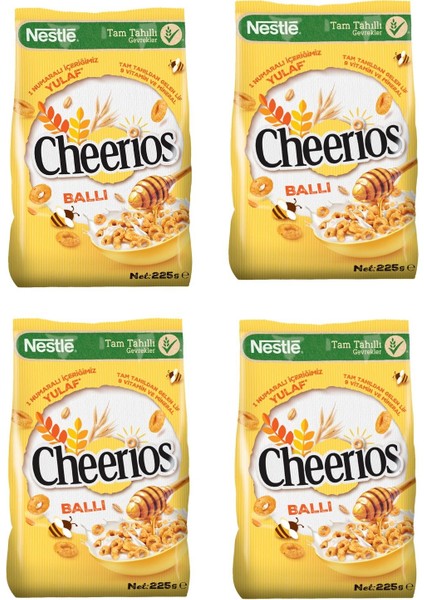 Cheerios Ballı Tahıl Gevreği 225 gr x 4 Adet