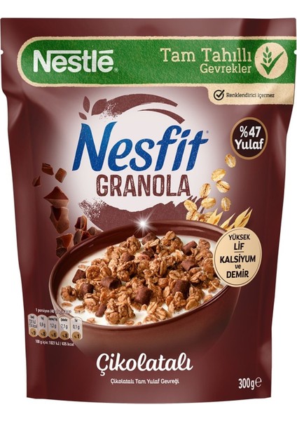 Nesfit Çikolatalı Granola 300 gr x 4 Adet fiyatları
