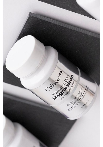 Colagen Magnezyum Complex 30 Tablet 500 Mg Bisiglinat, Sitrat, Vitamin B6, C Vitamini fırsatları