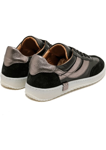 Kadın Sneaker ( Günlük) RC-25Y-055-M2004 John May Siyah Süet-Siyah Cilt-Siyah Rugan indirimleri