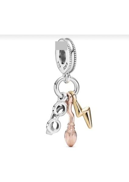 Harry Potter x Gözlükleri ,nimbus 2000 ve Şimşek Sallantılı S925 Gümüş Charm fiyatları