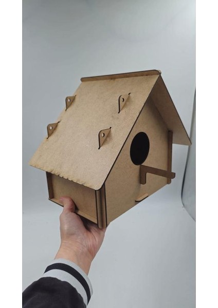 Ahşap Kuş Yuvası Evi Boyanabilir Ham Mdf modelleri