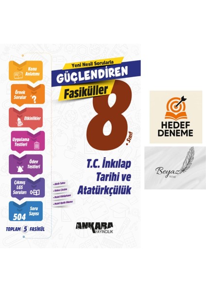 Ankara 8.sınıf Inkılap Tarihi Güçlendiren Fasiküller Hedef Deneme