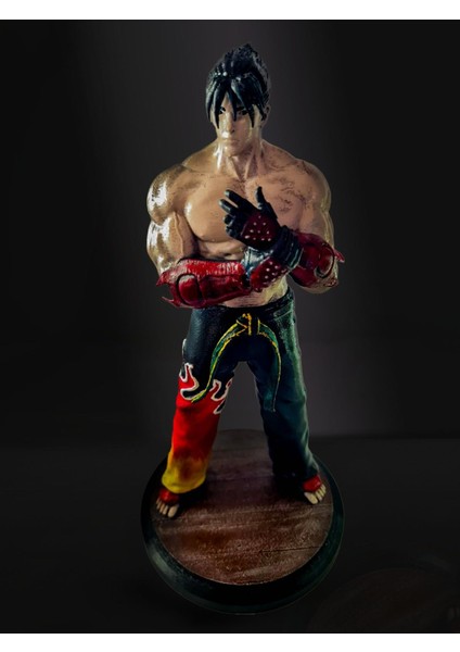 3D Jin Kazama Figür,aksiyon Figürü,tekken Dövüş Oyunu, Kazama Biblo HEYKEL-25CM indirimleri