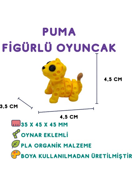 7'li Set (Hindi Bukalemun Kedi Su Samuru Yunus Fil Puma…) indirimleri