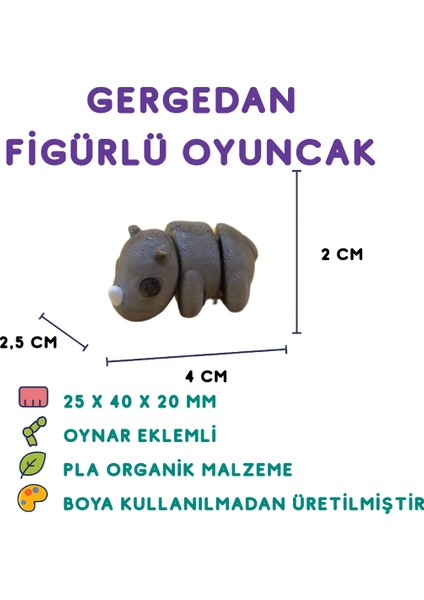 10'lu Set (Zürafa Kedi Kurbağa Köpek Karga Eşek Ayı Gergedan…) modelleri