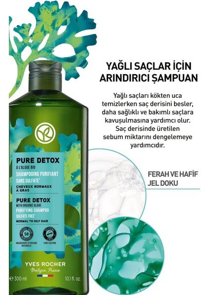 Yağlı Saçlar İçin Arındırıcı Şampuan - Sülfatsız & Vegan 300 ml - Larocheposay Jel Hediye modelleri