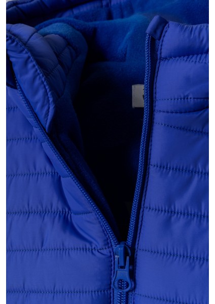 Yeni Trend Lüks Kapitone Bebek/çocuk Basic Fermuarlı Hakim Yaka Uzun Kol Kapüşonlu Kaban/mont fırsatları