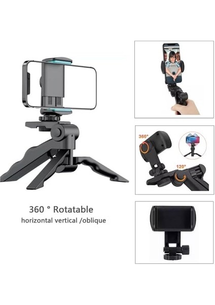 Tripod Modern Tasarım 3 Ayak Mini Kamera ve Telefon Tripodu + Döner Başlık Telefon Tutucu Hafif Taşınabilir K555 fiyatları
