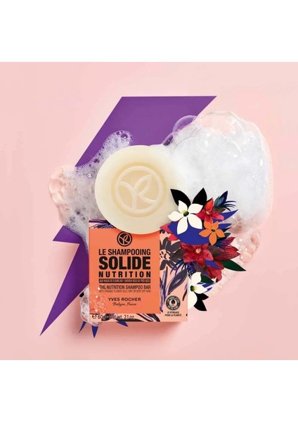 Kuru Saçlar Için (Nutrition) Besleyici Katı Şampuan - Sülfatsız & Tuzsuz & Vegan-60 gr fırsatları