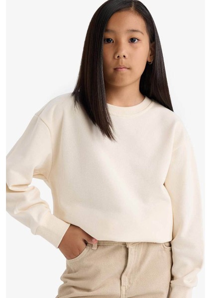 Ekru Kız Çocuk Sweatshirt A2797A8/ER134