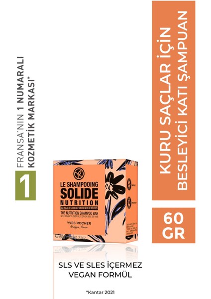 Tüm Saçlar Için Saçları Derinlemesine Besleyici ve Ipeksi Görünüm Verici Katı Şampuan-60 gr